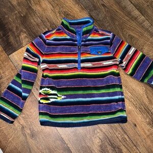 Ralph Lauren retro western aztec half zip sweatshirt
